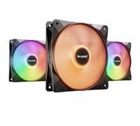 be quiet! Light Wings LX 120mm Black High-Speed ARGB PWM Fan, Triple Pack | Illuminated Hub, Frosted Blades, Optimized Blades for Extraordinary Air Pressure, Daisy Chain Option, Rifle Bearing, Gaming