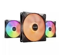 be quiet! LIGHT WINGS LX 140mm PWM 3-Pack Black. Type: Fan Fan diameter: 14 cm Rotational speed (max): 1200 RPM Airflow: 95 m/h Maximum air pressure: 0.9 mmH2O Bearing type: Rifle bearing. Voltage: 5
