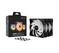 be quiet! Light Wings LX High Speed 120mm ARGB PWM Case Fan - Black Triple Pack