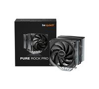 be quiet! Pure Rock Pro 3 Silver air cooler, impressively high cooling capacity, 6 high-performance 6mm heat pipes, 2 optimized Pure Wings 3 120mm PWM fans, compatible with liquid metal thermal grease