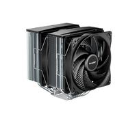 be quiet! Pure Rock Pro 3 Silver air cooler, impressively high cooling capacity, 6 high-performance 6mm heat pipes, 2 optimized Pure Wings 3 120mm PWM fans, compatible with liquid metal thermal grease