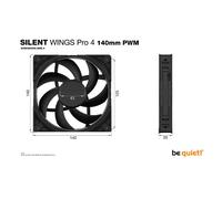 be quiet! Silent Wings Pro 4 140mm PWM High Speed - Fan
