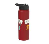 Be Rational Get Real Math Pi Number Algebra Teacher Math Stainless Steel Insulated Water Bottle