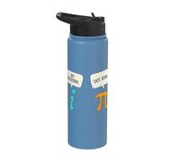 Be Rational Get Real Math Pi Number Algebra Teacher Math Stainless Steel Insulated Water Bottle