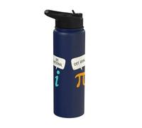 Be Rational Get Real Math Pi Number Algebra Teacher Math Stainless Steel Insulated Water Bottle