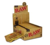 ""BE RAWTHENTIC" RAW CLASSIC King Size Slim Rolling Papers Full Box 50 By Sterling Effectz