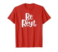 Be Reyt Derbyshire Saying T-Shirt, Men, Red, X-Large