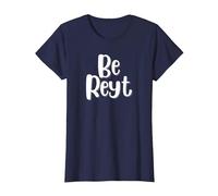 Be Reyt Derbyshire Saying T-Shirt, Women, Navy Blue, X-Large