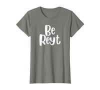 Be Reyt Derbyshire Saying T-Shirt, Women, Olive Heather, Large