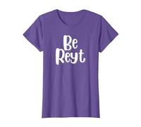Be Reyt Derbyshire Saying T-Shirt, Women, Purple Heather, X-Large