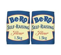 Be-Ro Self Raising Flour 1.5 kg, Premium Self-Raising Baking Flour for Light Cakes & Sponges (Pack of 2)