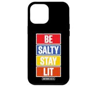 Be Salty Stay Lit Matthew 5:13-14 Christian Bible Verse Meme Case for iPhone 12 Pro Max