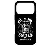 Be Salty Stay Lit Matthew 5:13-14 Christian Bible Verse Meme Case for iPhone 17 Pro