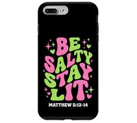 Be Salty Stay Lit Matthew 5:13-14 Christian Bible Verse Meme Case for iPhone 7 Plus/8 Plus
