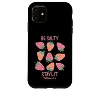 Be Salty Stay Lit Matthew 5:13-16 Fun Christian Design Case for iPhone 11