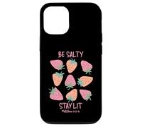 Be Salty Stay Lit Matthew 5:13-16 Fun Christian Design Case for iPhone 12/12 Pro