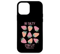 Be Salty Stay Lit Matthew 5:13-16 Fun Christian Design Case for iPhone 12 mini