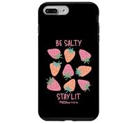 Be Salty Stay Lit Matthew 5:13-16 Fun Christian Design Case for iPhone 7 Plus/8 Plus