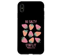 Be Salty Stay Lit Matthew 5:13-16 Fun Christian Design Case for iPhone XS Max