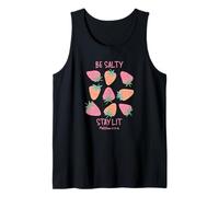 Be Salty Stay Lit Matthew 5:13-16 Fun Christian Design Tank Top