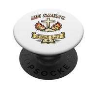 Be Salty Stay Lit Salt Of The Earth Light Of The World Cross PopSockets Adhesive PopGrip