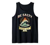 Be Salty Stay Lit Salt of The Earth Light of The World Waves Tank Top