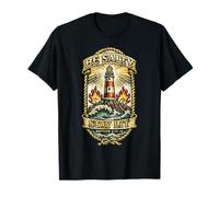 Be Salty Stay Lit Vintage Ocean Lighthouse Christian Design T-Shirt