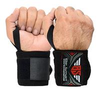 BE SMART INTERNATIONAL LTD BeSmart Power Weight Lifting Wrist Wraps Supports Gym Training Fist Straps - *Professional Wrist Wraps Available In 18 Colors* (Black)