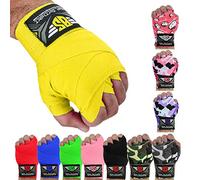 BE SMART INTERNATIONAL LTD BS 4.5m Hand Wraps Inner Gloves MMA Boxing Bandages Training Muay Thai Stretch (Yellow)
