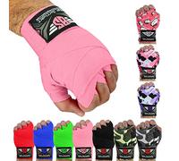 BE SMART INTERNATIONAL LTD BS 4.5m Hand Wraps Inner Gloves MMA Boxing Bandages Training Muay Thai Stretch (Pink)