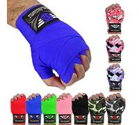 BE SMART INTERNATIONAL LTD Hand Wraps Bandages Fist Boxing Inner Gloves Mitts MMA Cotton Pair (Blue, 4.5M)