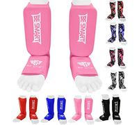 BE SMART INTERNATIONAL LTD Kids Kick Boxing Shin Protectors/Guard Foot Pads Junior Shin Instep Children (Pink, XXXS (3 to 8 Years))