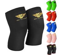 Be Smart Knee Support Brace - Elastic Compression Sleeve & Stabilising Guard for Sports, Training & Injury Prevention - Unisex (Black, Small)