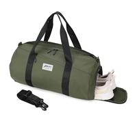 BE SMART Waterproof Mens Gym Bag with Shoe Compartment, Duffle Bag with Wet Pocket for Men, Lightweight Large Sport Duffel Bag With Tpu Pocket, Olive green-with TPU pocket, Sport Duffel Bag