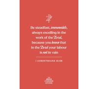Be Steadfast Christian Notebook Featuring 1 Corinthians 15:58 Bible Verse: Lined Catholic Prayer Notebook for Scripture Reflection and Gratitude (120 pages, 6x9 inches, Red Matte Cover)