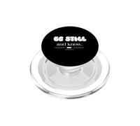 Be Still And Know Bubble Letters Psalm 46:10 PopSockets PopGrip for MagSafe