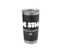 Be Still and Know Bubble Letters Psalm 46:10 Stainless Steel Insulated Tumbler