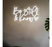Be Still and Know Neon Sign,Religious Faith Sign,Bible Verse Decor,Christian Home Wall Decor,Church Decor,Prayer Room Art,Christian Gifts