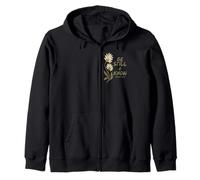 Be Still and Know Psalm 46:10 Daisy Christian Bible Verse Zip Hoodie