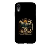 Be Still And Know Psalm 46 10 Mountain Lake Cabin Case for iPhone XR