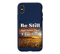 Be Still and Know: Psalms Peaceful Uplifting Bible Christian Case for iPhone X/XS