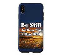 Be Still and Know: Psalms Peaceful Uplifting Bible Christian Case for iPhone XS Max
