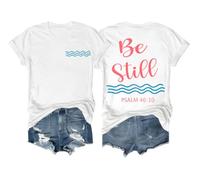 Be Still and Know That He is God Shirt Casual Ocean Inspired Style Beachy Tee Be Still T Shirt