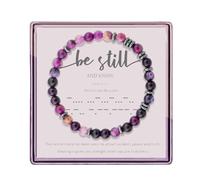 Be Still And Know That I am God Morse Code Bracelets for Women Purple Agate Psalm 46 Bible Verse Christian Bracelet Christian Gifts for Women, adjustable, Stone, no gemstone