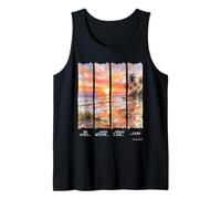 Be Still and Know that I Am God Psalm 46:10 Beach Sunset Tank Top
