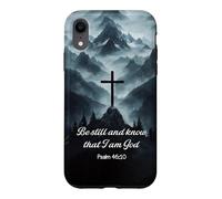 Be Still And Know That I Am God Psalm 46:10 Cross Mountain Case for iPhone XR