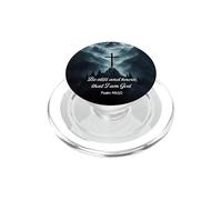 Be Still And Know That I Am God Psalm 46:10 Cross Mountain PopSockets PopGrip for MagSafe