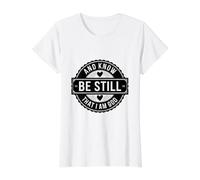 Be Still and Know that I'm God Value Graphic T-Shirt, Women, White, XS
