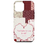 Be Still Coquette Christian Bible Verse Holiday Pink Bow Case for iPhone 12 Pro Max
