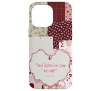 Be Still Coquette Christian Bible Verse Holiday Pink Bow Case for iPhone 14 Pro Max